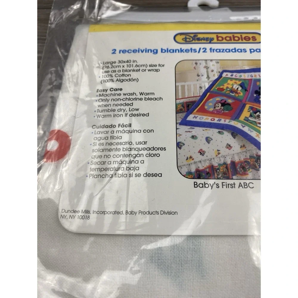 Disney Babies 2 Receiving‎ Blankets Pack 